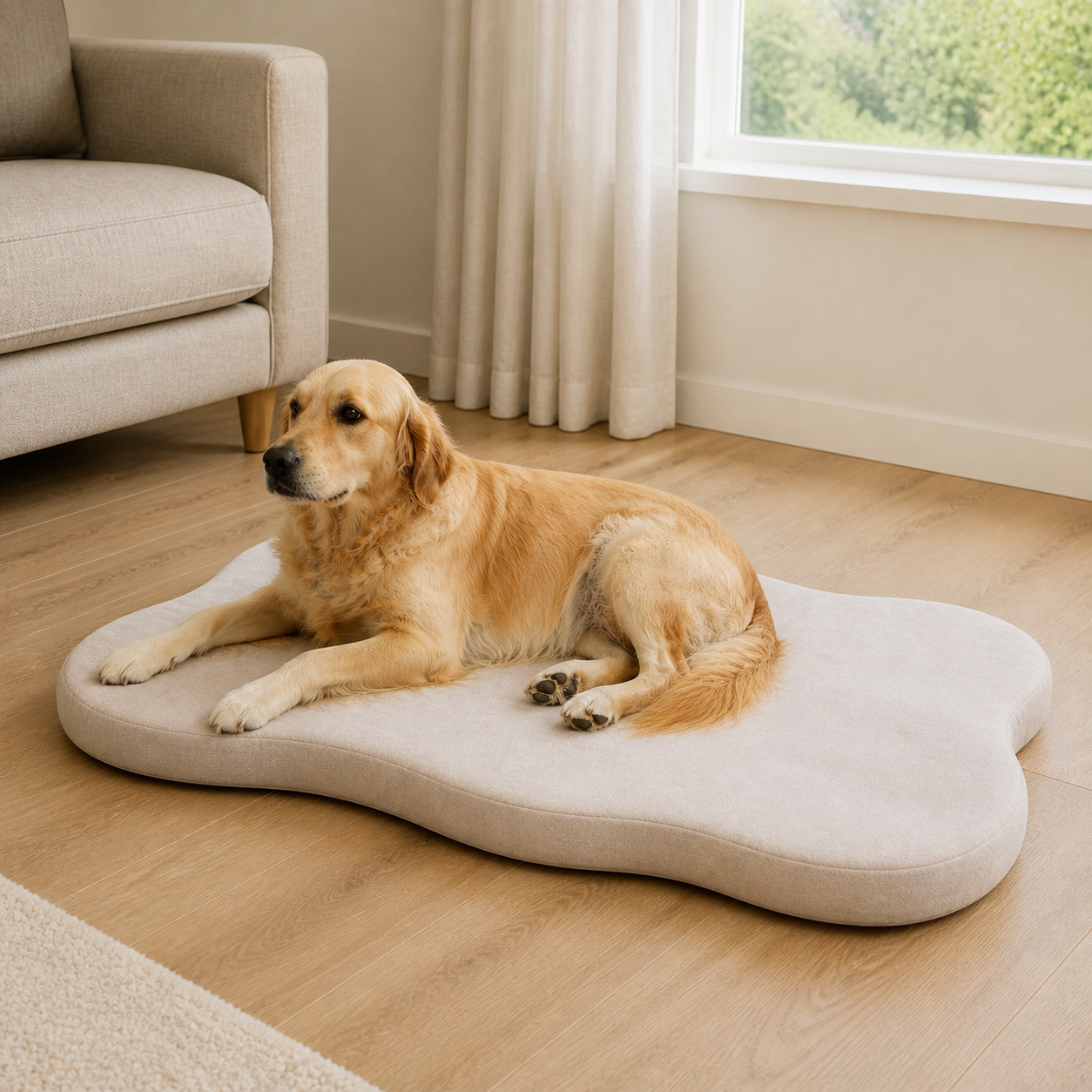Memory Foam Dog Crate Mat — 110 × 66cm — alternate view