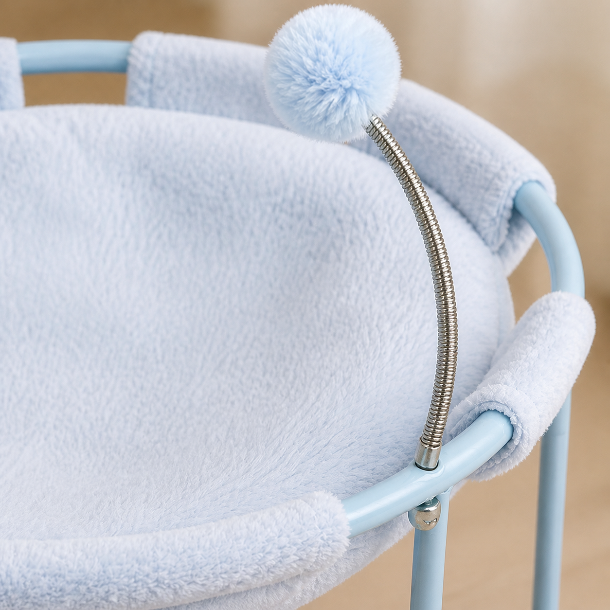 Plush Cat Hammock Lounger — material detail