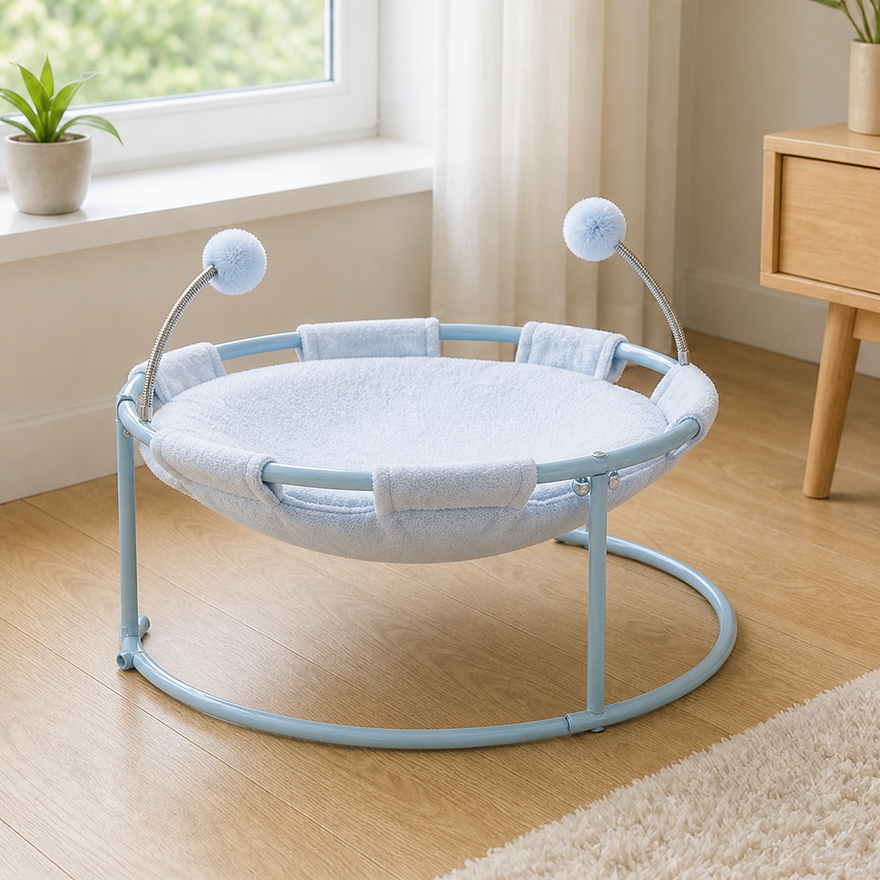 Plush Cat Hammock Lounger — alternate view