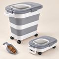 Collapsible Pet Food Storage Bin with Wheels – Trend & Trot