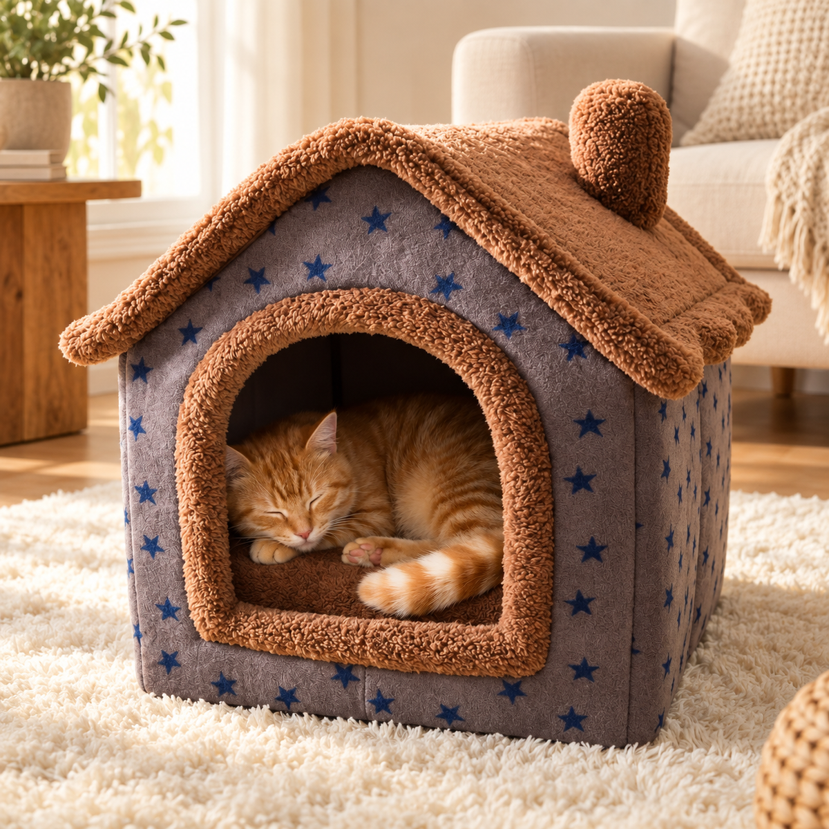 Cosy Enclosed Cat House – Trend & Trot