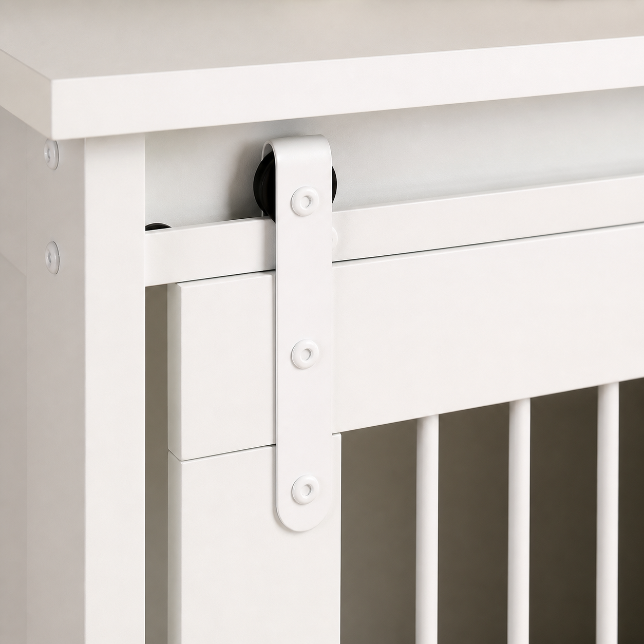 Sliding-Door Dog Crate Furniture — 80cm — material detail