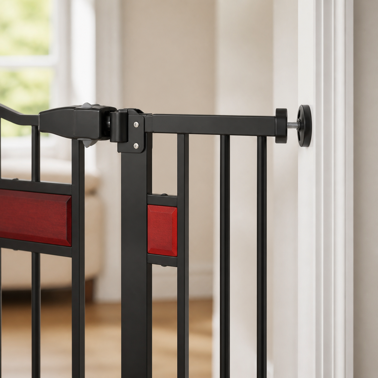 Pressure-mount cup and frame detail
