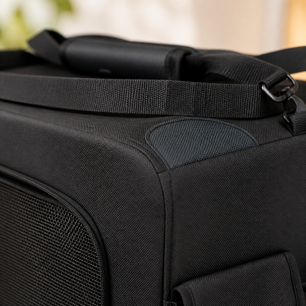 Folding Soft Dog Crate with Expandable Side — material detail