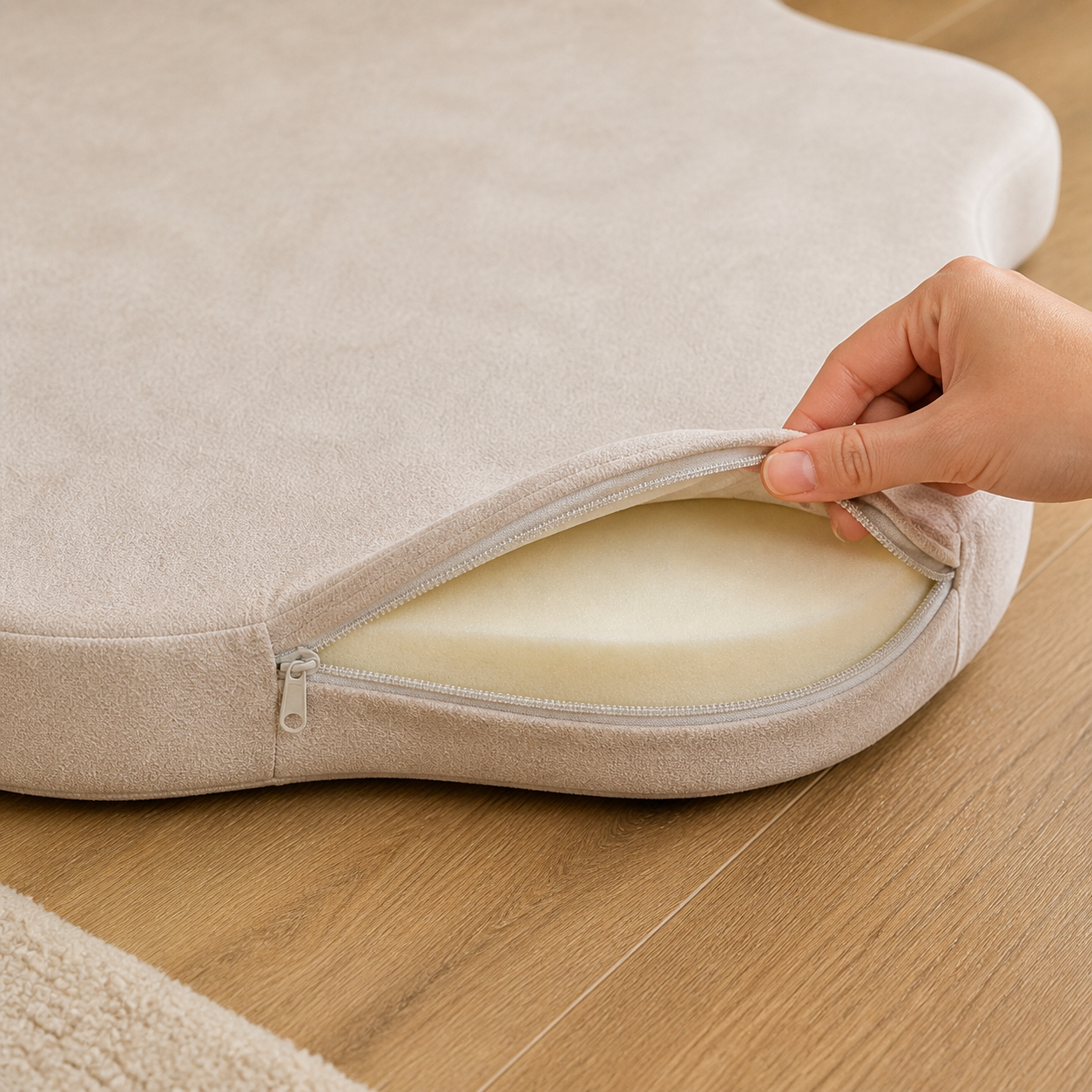 Memory Foam Dog Crate Mat — 110 × 66cm — key feature detail