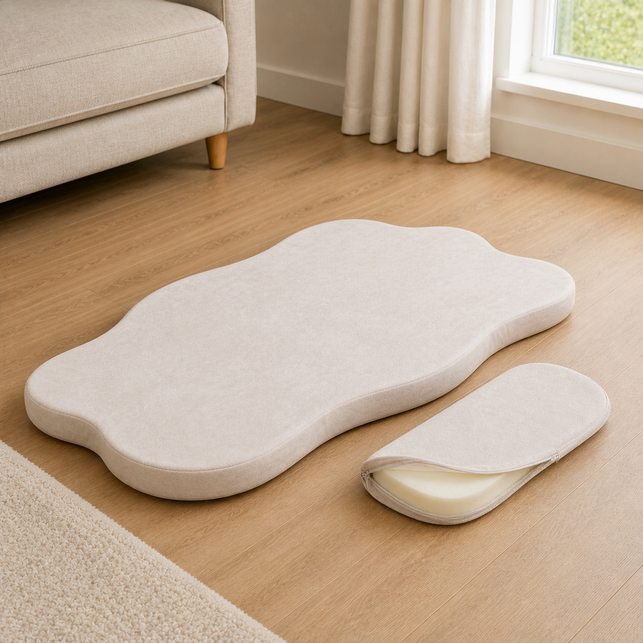 Memory Foam Dog Crate Mat — 110 × 66cm — included components